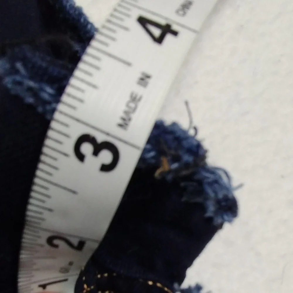Old Navy Denim Shorts Dark Wash Frayed Hem Casual Girls Size‎ 10